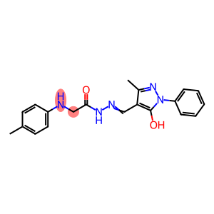 N'-[(5-hydroxy-3-methyl-1-phenyl-1H-pyrazol-4-yl)methylene]-2-(4-toluidino)acetohydrazide