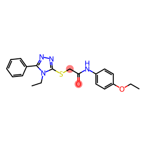 N-(4-ethoxyphenyl)-2-[(4-ethyl-5-phenyl-4H-1,2,4-triazol-3-yl)sulfanyl]acetamide