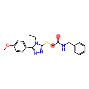 N-benzyl-2-{[4-ethyl-5-(4-methoxyphenyl)-4H-1,2,4-triazol-3-yl]sulfanyl}acetamide