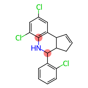 6,8-dichloro-4-(2-chlorophenyl)-3a,4,5,9b-tetrahydro-3H-cyclopenta[c]quinoline