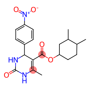 3,4-dimethylcyclohexyl 4-{4-nitrophenyl}-6-methyl-2-oxo-1,2,3,4-tetrahydro-5-pyrimidinecarboxylate