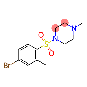 1-[(4-bromo-2-methylphenyl)sulfonyl]-4-methylpiperazine