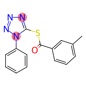 S-(1-phenyl-1H-tetraazol-5-yl) 3-methylbenzenecarbothioate