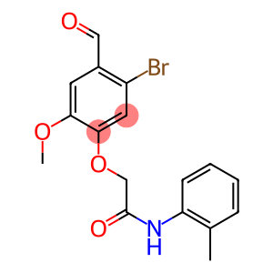 2-(5-bromo-4-formyl-2-methoxyphenoxy)-N-(2-methylphenyl)acetamide