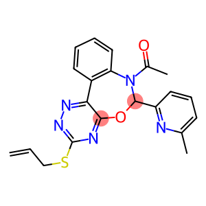 7-acetyl-3-(allylsulfanyl)-6-(6-methyl-2-pyridinyl)-6,7-dihydro[1,2,4]triazino[5,6-d][3,1]benzoxazepine