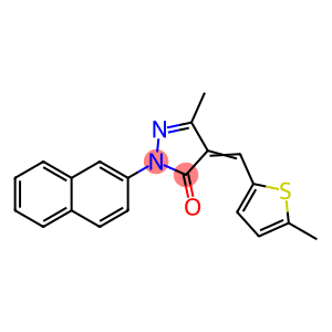 5-methyl-4-[(5-methyl-2-thienyl)methylene]-2-(2-naphthyl)-2,4-dihydro-3H-pyrazol-3-one