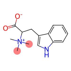 (1-Carboxy-2-indol-3-ylethyl)trimethylammonium hydroxide inner salt