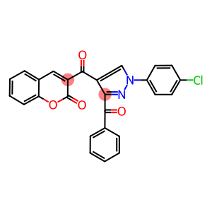 3-{[3-benzoyl-1-(4-chlorophenyl)-1H-pyrazol-4-yl]carbonyl}-2H-chromen-2-one