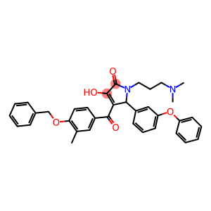 4-[4-(benzyloxy)-3-methylbenzoyl]-1-[3-(dimethylamino)propyl]-3-hydroxy-5-(3-phenoxyphenyl)-1,5-dihydro-2H-pyrrol-2-one