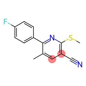 6-(4-fluorophenyl)-5-methyl-2-(methylsulfanyl)nicotinonitrile