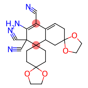 2'-amino-4'a,5',6',7'-tetrahydro-dispiro(1,3-dioxolane-2,6'-naphthalene-4',8''-[1,4]dioxaspiro[4.5]decane)-1',3',3'(4'H)-tricarbonitrile