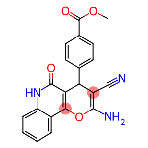 methyl 4-(2-amino-3-cyano-5-oxo-5,6-dihydro-4H-pyrano[3,2-c]quinolin-4-yl)benzoate