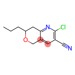 2-chloro-7-propyl-7,8-dihydro-5H-pyrano[4,3-b]pyridine-3-carbonitrile