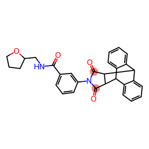 3-(16,18-dioxo-17-azapentacyclo[6.6.5.0~2,7~.0~9,14~.0~15,19~]nonadeca-2,4,6,9,11,13-hexaen-17-yl)-N-(tetrahydro-2-furanylmethyl)benzamide