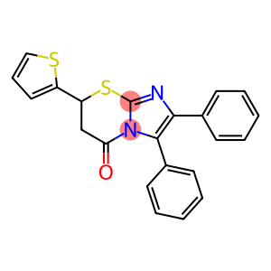 2,3-diphenyl-7-(2-thienyl)-6,7-dihydro-5H-imidazo[2,1-b][1,3]thiazin-5-one