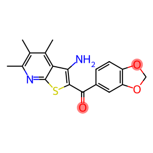 (3-amino-4,5,6-trimethylthieno[2,3-b]pyridin-2-yl)(1,3-benzodioxol-5-yl)methanone