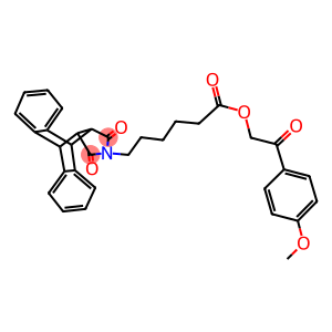 2-(4-methoxyphenyl)-2-oxoethyl 6-(16,18-dioxo-17-azapentacyclo[6.6.5.0~2,7~.0~9,14~.0~15,19~]nonadeca-2,4,6,9,11,13-hexaen-17-yl)hexanoate