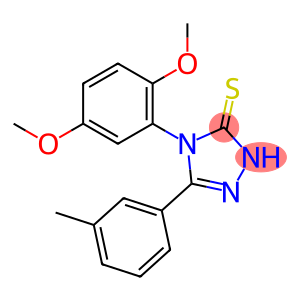 4-(2,5-dimethoxyphenyl)-5-(3-methylphenyl)-4H-1,2,4-triazole-3-thiol