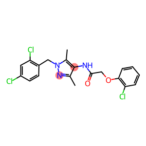 2-(2-chlorophenoxy)-N-[1-(2,4-dichlorobenzyl)-3,5-dimethyl-1H-pyrazol-4-yl]acetamide