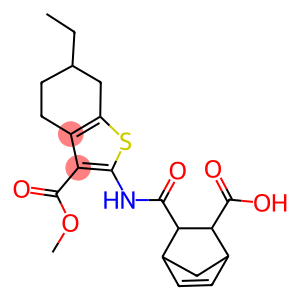 3-({[6-ethyl-3-(methoxycarbonyl)-4,5,6,7-tetrahydro-1-benzothien-2-yl]amino}carbonyl)bicyclo[2.2.1]hept-5-ene-2-carboxylic acid