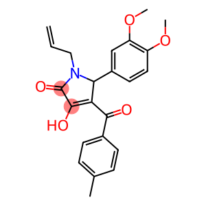 1-ALLYL-5-(3,4-DIMETHOXYPHENYL)-3-HYDROXY-4-(4-METHYLBENZOYL)-1H-PYRROL-2(5H)-ONE