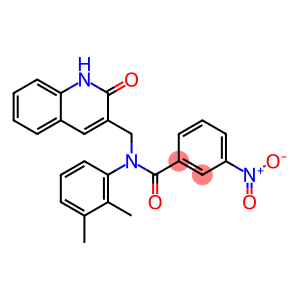 N-(2,3-dimethylphenyl)-3-nitro-N-[(2-oxo-1H-quinolin-3-yl)methyl]benzamide