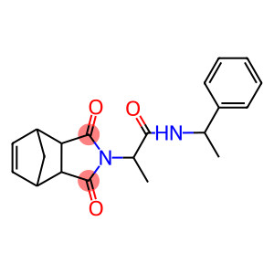 2-(3,5-dioxo-4-azatricyclo[5.2.1.0~2,6~]dec-8-en-4-yl)-N-(1-phenylethyl)propanamide