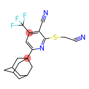 6-(1-adamantyl)-2-[(cyanomethyl)sulfanyl]-4-(trifluoromethyl)nicotinonitrile