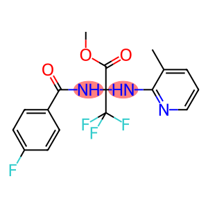 methyl 3,3,3-trifluoro-2-[(4-fluorobenzoyl)amino]-2-[(3-methyl-2-pyridinyl)amino]propanoate