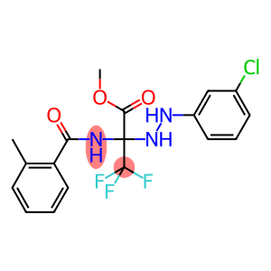 methyl 2-[2-(3-chlorophenyl)hydrazino]-3,3,3-trifluoro-2-[(2-methylbenzoyl)amino]propanoate