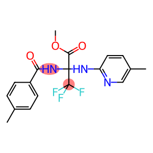 methyl 3,3,3-trifluoro-2-[(4-methylbenzoyl)amino]-2-[(5-methyl-2-pyridinyl)amino]propanoate