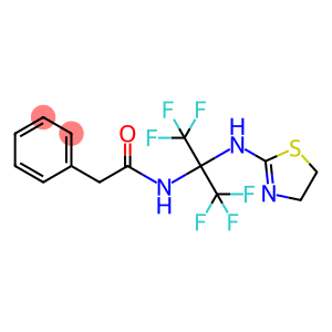 N-[1-(4,5-dihydro-1,3-thiazol-2-ylamino)-2,2,2-trifluoro-1-(trifluoromethyl)ethyl]-2-phenylacetamide