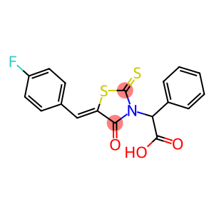 [5-(4-fluorobenzylidene)-4-oxo-2-thioxo-1,3-thiazolidin-3-yl](phenyl)acetic acid