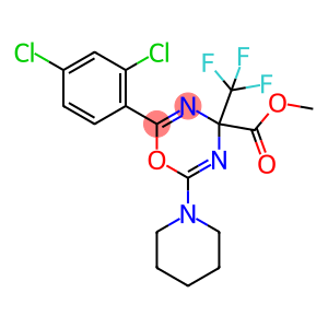 methyl 2-(2,4-dichlorophenyl)-6-(1-piperidinyl)-4-(trifluoromethyl)-4H-1,3,5-oxadiazine-4-carboxylate