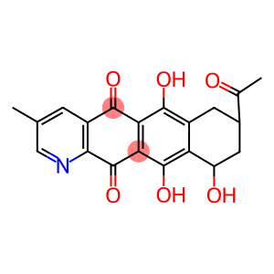 8-acetyl-6,10,11-trihydroxy-3-methyl-7,8,9,10-tetrahydronaphtho[2,3-g]quinoline-5,12-dione