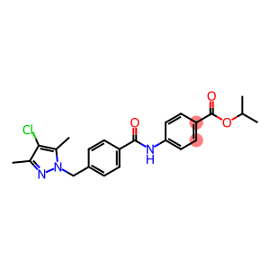 isopropyl 4-({4-[(4-chloro-3,5-dimethyl-1H-pyrazol-1-yl)methyl]benzoyl}amino)benzoate