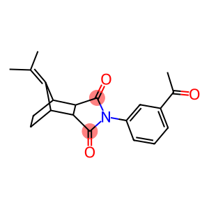 4-(3-acetylphenyl)-10-(1-methylethylidene)-4-azatricyclo[5.2.1.0~2,6~]decane-3,5-dione