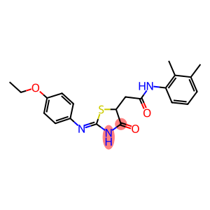 N-(2,3-dimethylphenyl)-2-{2-[(4-ethoxyphenyl)imino]-4-oxo-1,3-thiazolidin-5-yl}acetamide