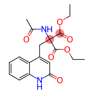 2-乙酰氨基-2 - ((2-氧代-1,2-二氢喹啉-4-基)甲基)丙二酸二乙酯