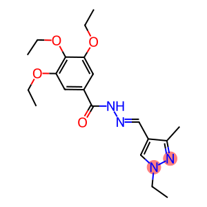 3,4,5-triethoxy-N'-[(1-ethyl-3-methyl-1H-pyrazol-4-yl)methylene]benzohydrazide