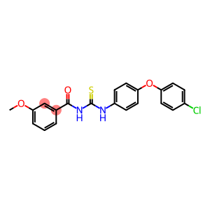 N-{[4-(4-chlorophenoxy)phenyl]carbamothioyl}-3-methoxybenzamide