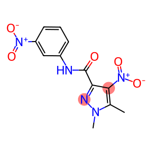 4-nitro-N-{3-nitrophenyl}-1,5-dimethyl-1H-pyrazole-3-carboxamide
