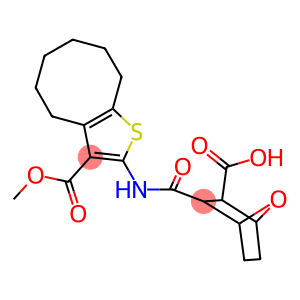 3-({[3-(methoxycarbonyl)-4,5,6,7,8,9-hexahydrocycloocta[b]thien-2-yl]amino}carbonyl)-7-oxabicyclo[2.2.1]heptane-2-carboxylic acid