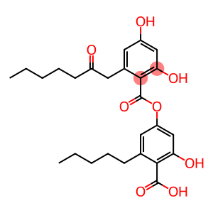 4-[2-(2-Oxoheptyl)-4,6-dihydroxybenzoyloxy]-6-pentylsalicylic acid