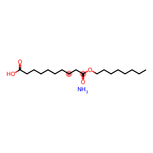 Decanedioic acid 1-octyl 10-ammonium salt