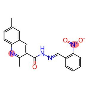 N'-{2-nitrobenzylidene}-2,6-dimethyl-3-quinolinecarbohydrazide