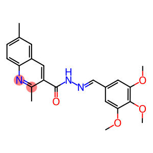 2,6-dimethyl-N'-(3,4,5-trimethoxybenzylidene)-3-quinolinecarbohydrazide