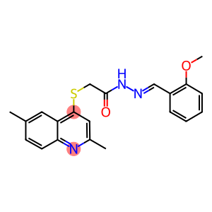 2-[(2,6-dimethyl-4-quinolinyl)sulfanyl]-N'-(2-methoxybenzylidene)acetohydrazide