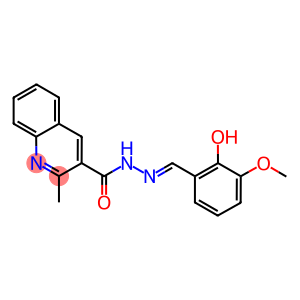 N'-(2-hydroxy-3-methoxybenzylidene)-2-methyl-3-quinolinecarbohydrazide