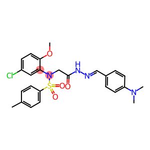 N-(5-chloro-2-methoxyphenyl)-N-(2-{2-[4-(dimethylamino)benzylidene]hydrazino}-2-oxoethyl)-4-methylbenzenesulfonamide